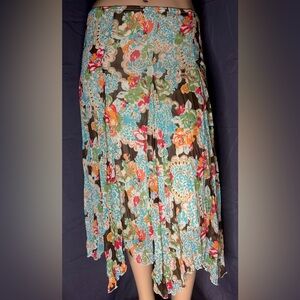 Cato Colorful Floral Maxi Skirt